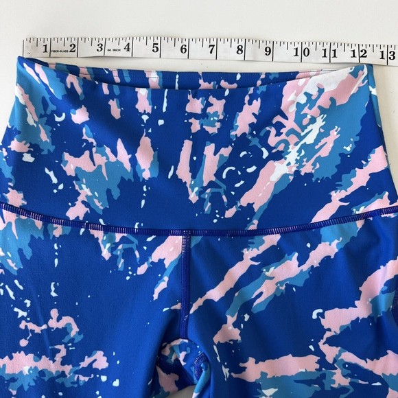 Smashfest Queen Womens Cycling Leggings Active Tight Pant Size S Blue Teal - Picture 4 of 8